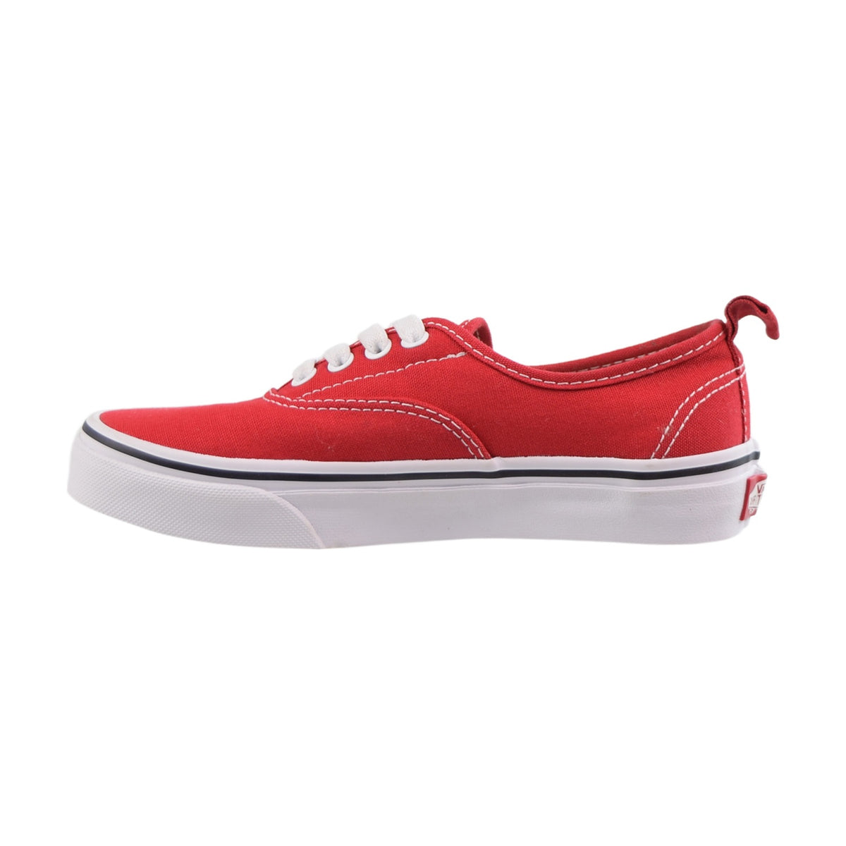 Vans Authentic Elastic Little Kids Shoes Racing Red-True White