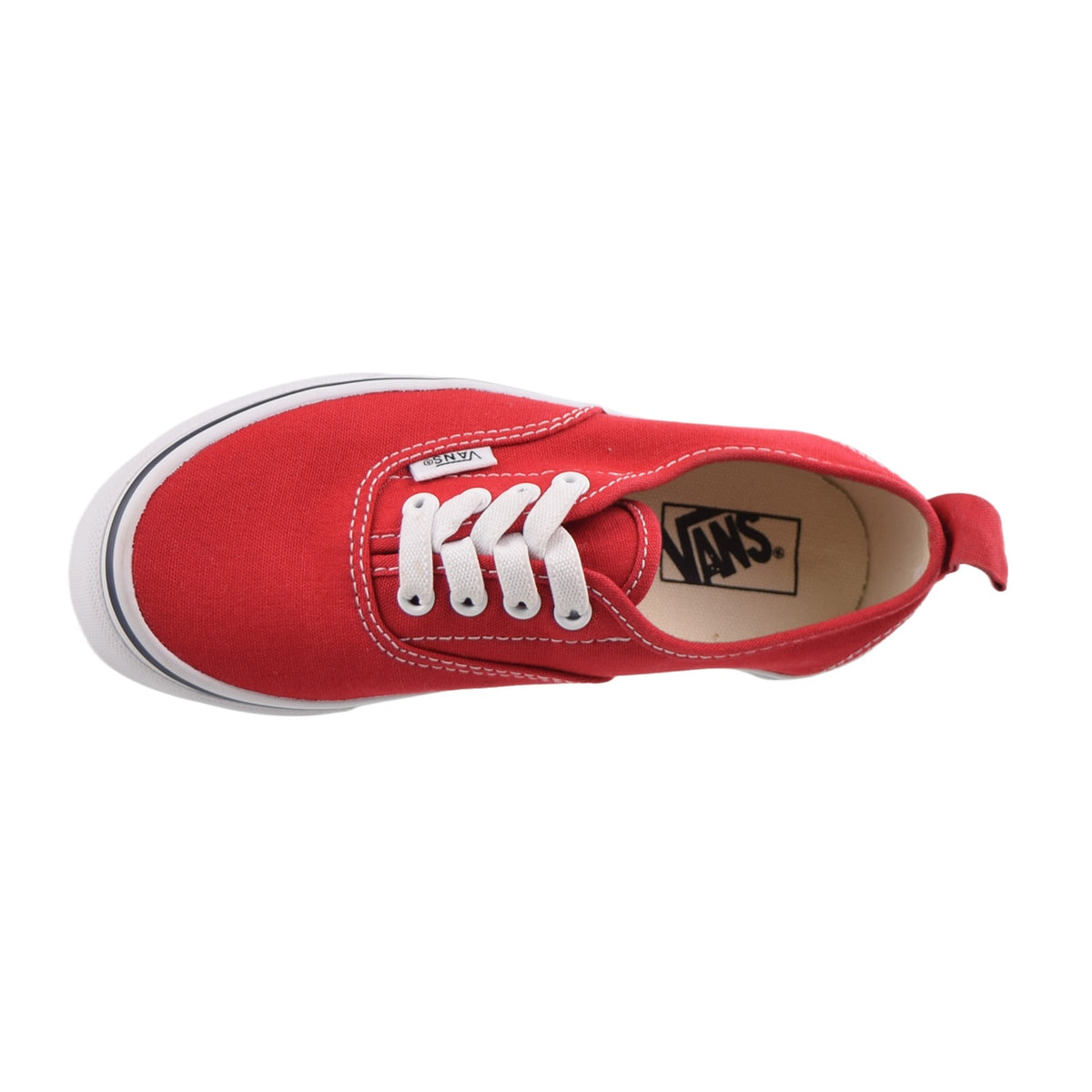 Vans Authentic Elastic Little Kids Shoes Racing Red-True White