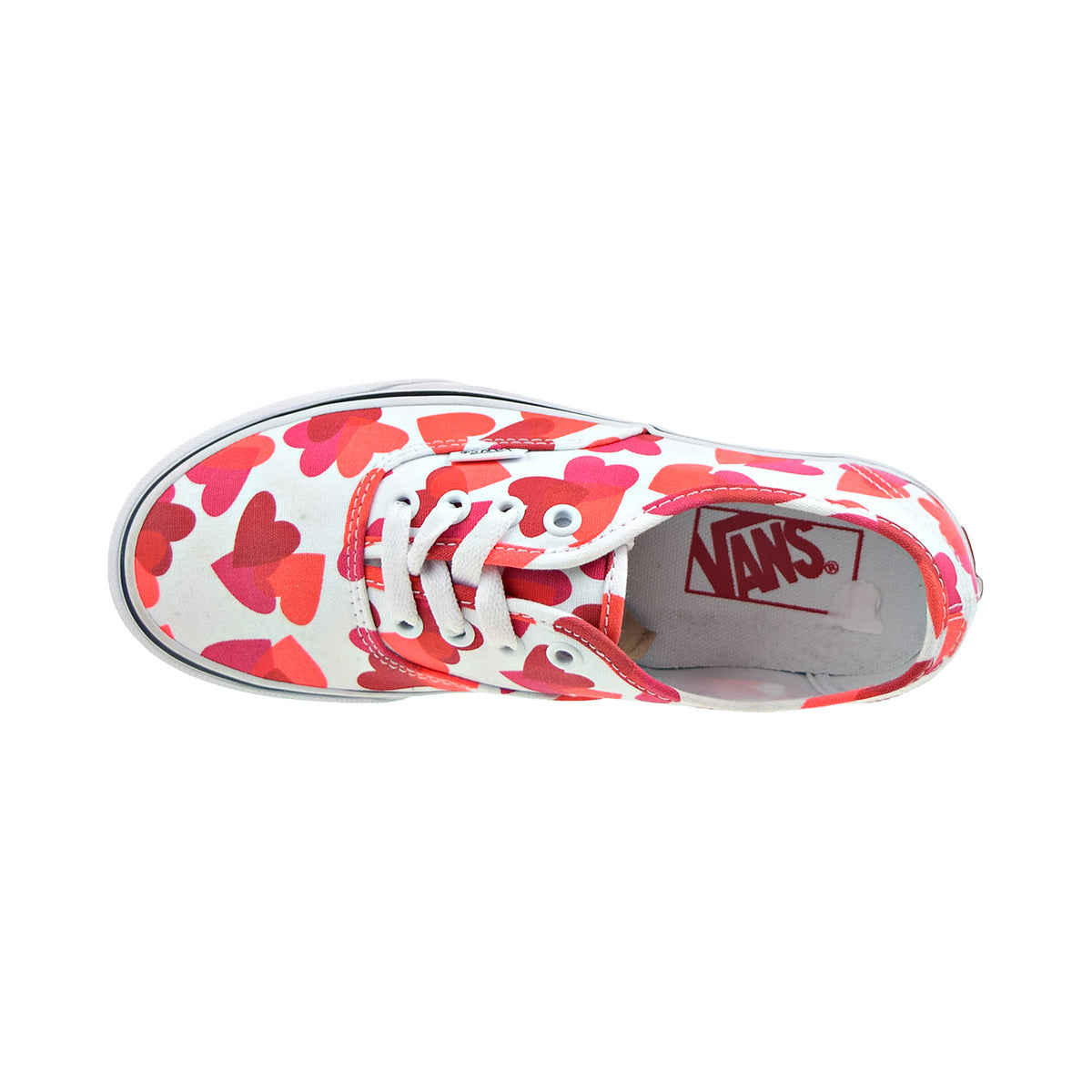 Vans Authentic "Valentine Hearts" Men's Shoes True White-Red