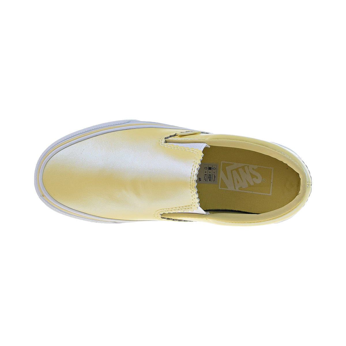 Vans Classic Slip-On "Pearl Suede" Men's Shoes Gold-True White