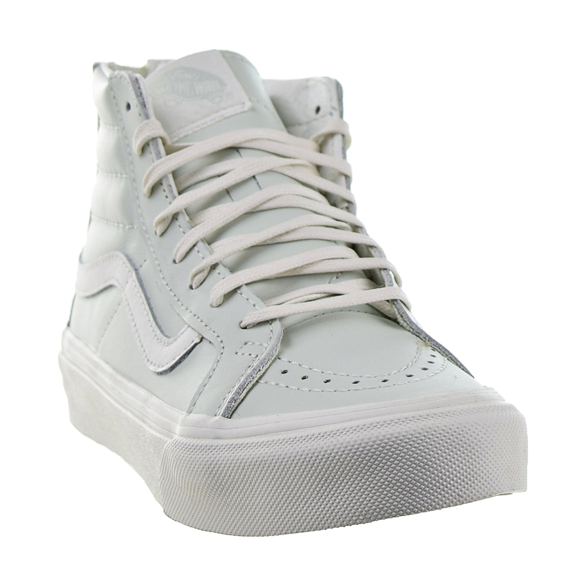 Vans Sk8-Hi Slim Zip Leather Men's Shoes Zephyr Blue-Black