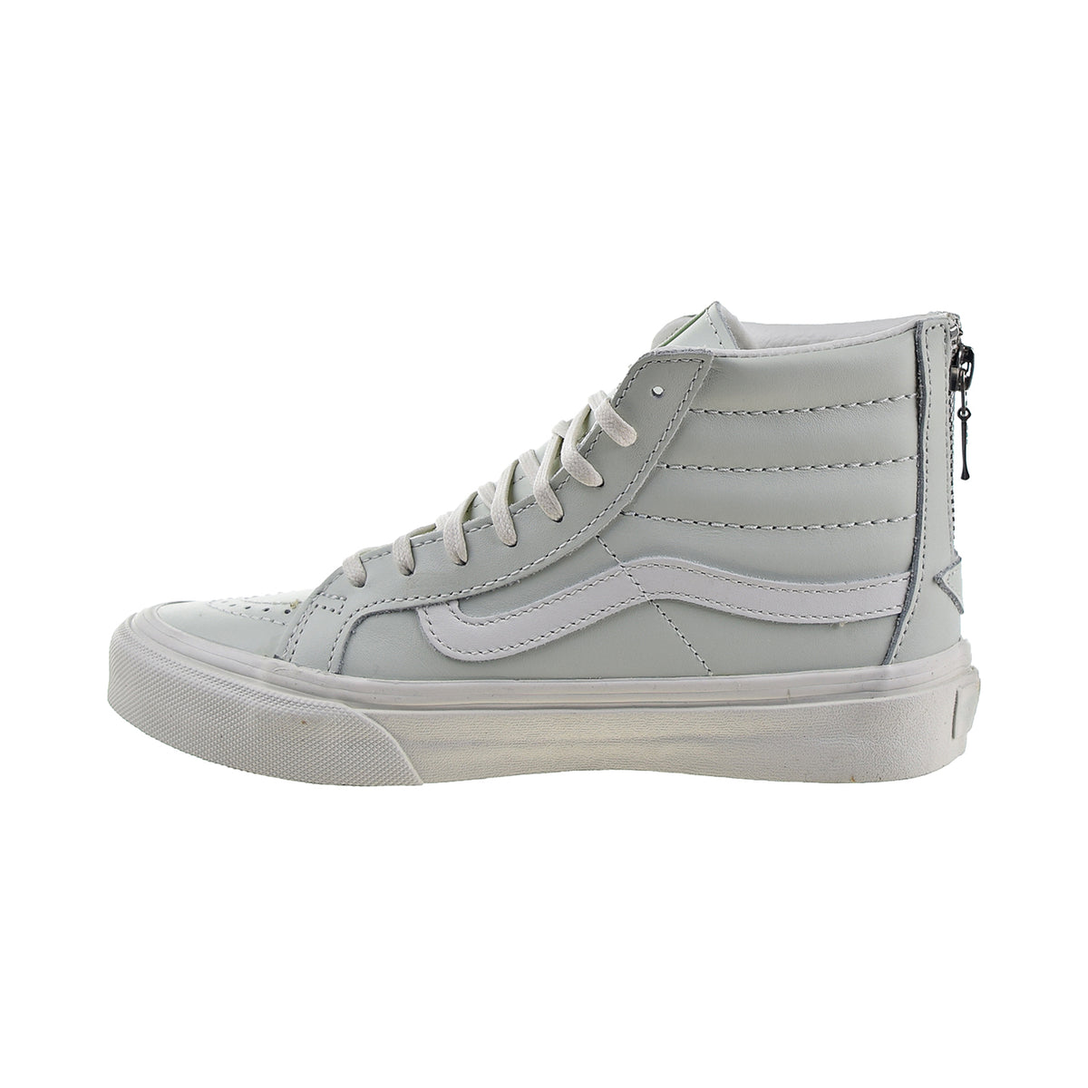Vans Sk8-Hi Slim Zip Leather Men's Shoes Zephyr Blue-Black