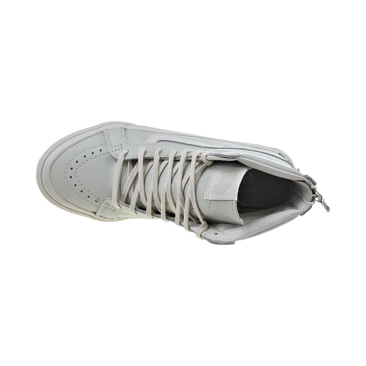 Vans Sk8-Hi Slim Zip Leather Men's Shoes Zephyr Blue-Black