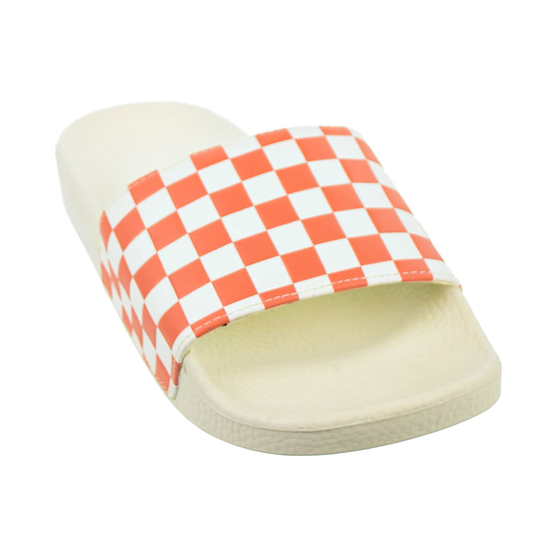 Vans Slide On Womens Slides Checkerboard Carnelian