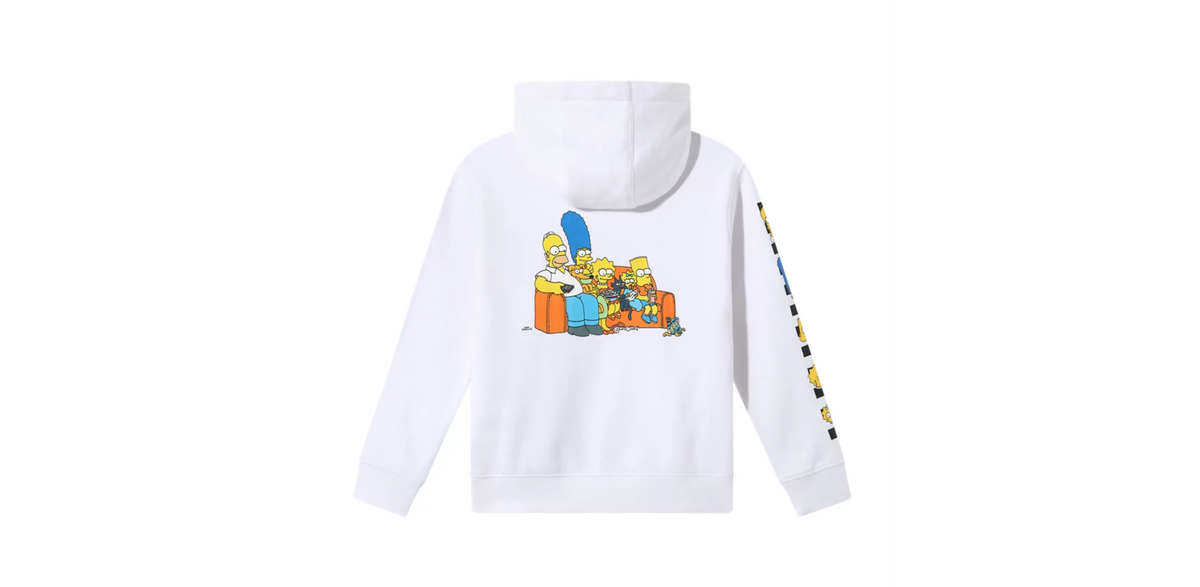 Vans X The Simpsons Family Little Kids' Pullover Hoodie White