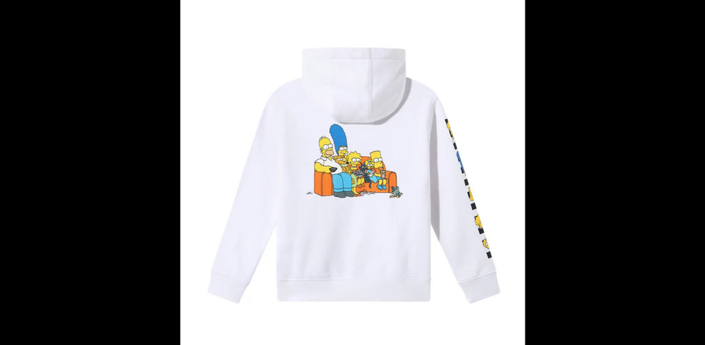 Vans X The Simpsons Family Little Kids Pullover Hoodie White