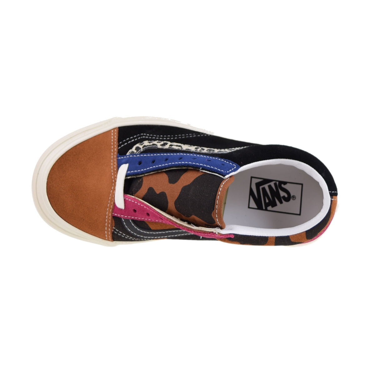 Vans Anaheim Factory Old Skool 36 DX Animal Mix Men's Shoes Brown-Pink