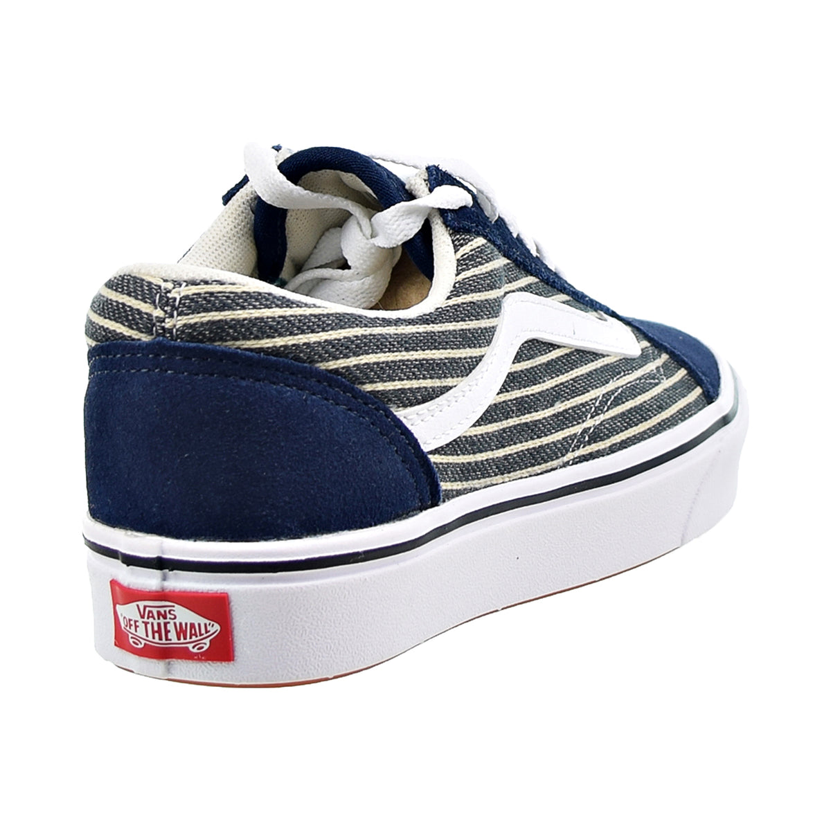 Vans Comfycush Old Skool Men's Shoes Dress Blues-True White