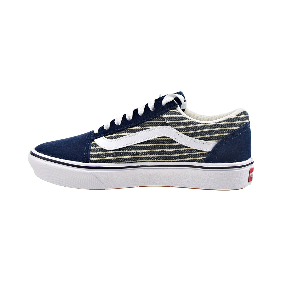 Vans Comfycush Old Skool Men's Shoes Dress Blues-True White