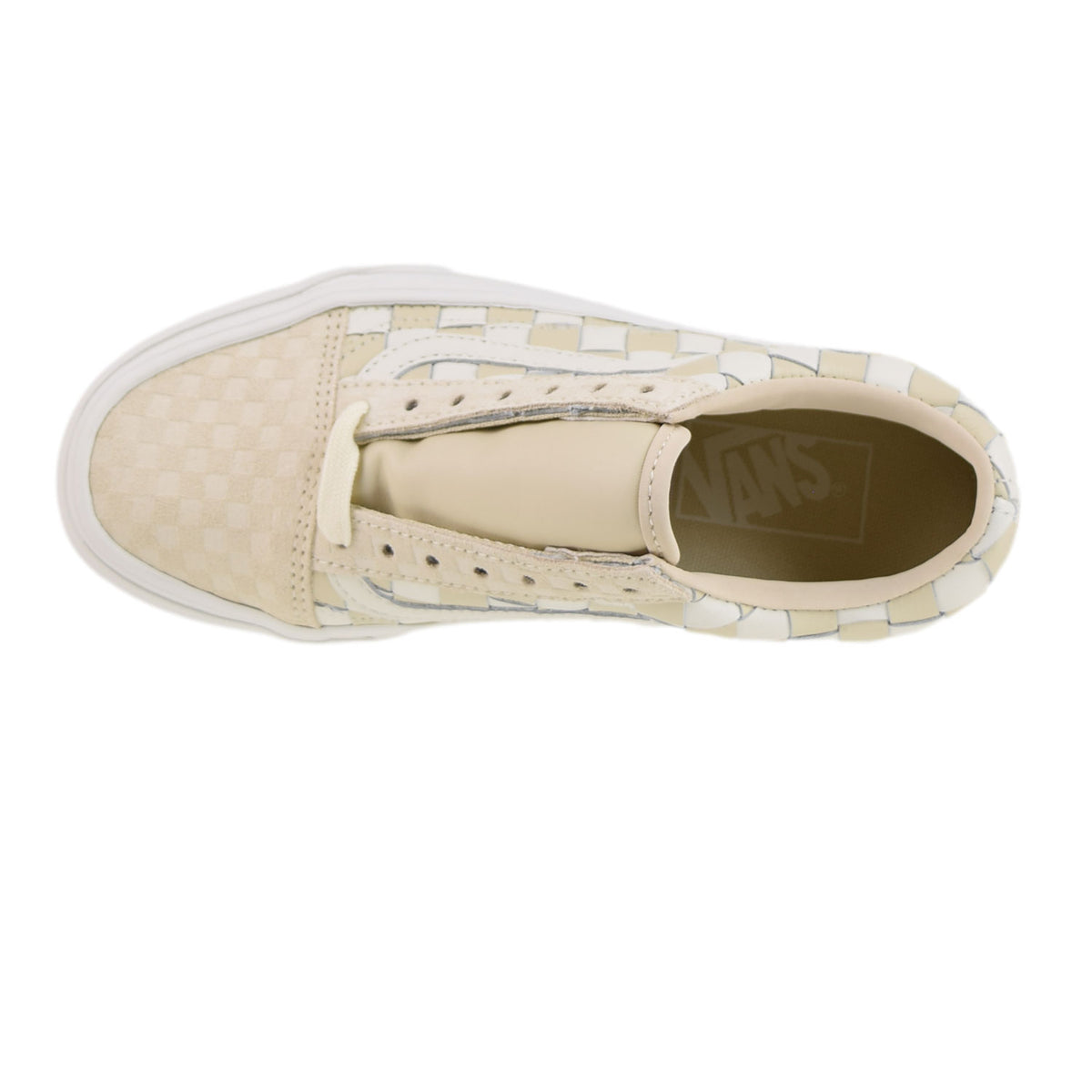 Vans Woven Old Skool Platform Men's Shoes Light Brown