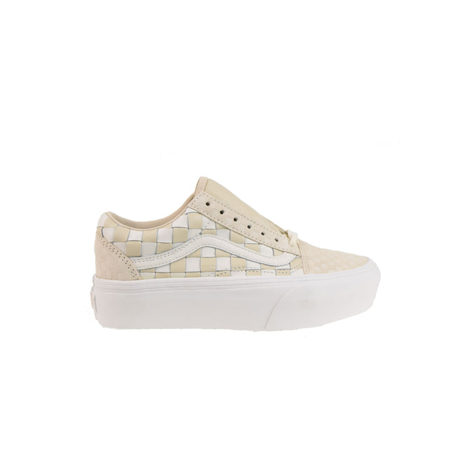 Vans Woven Old Skool Platform Men's Shoes Light Brown
