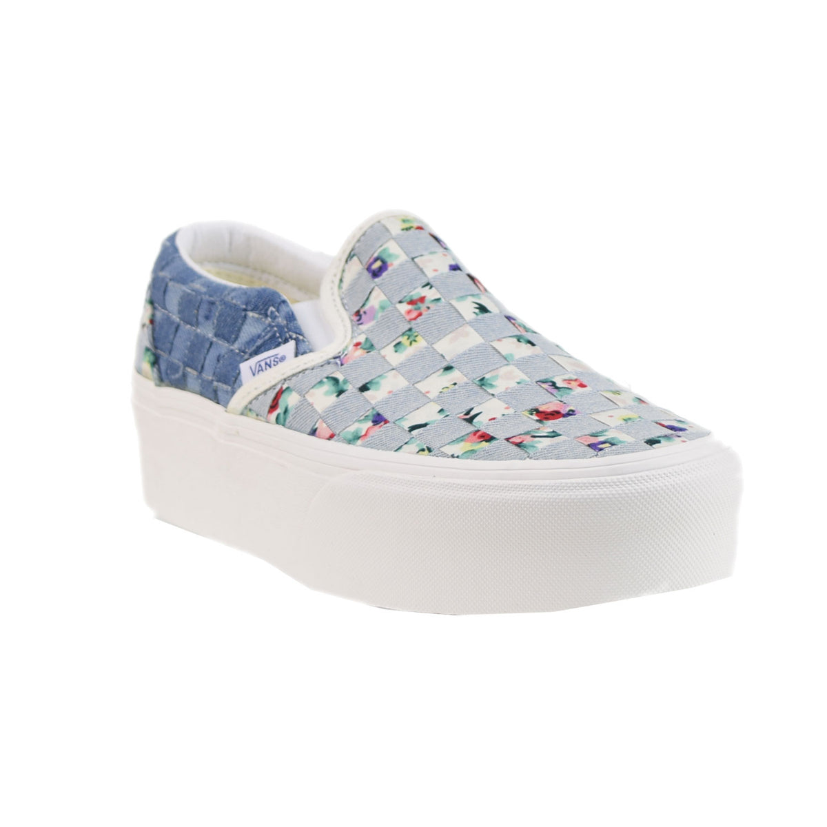 Vans Woven Classic Slip-On Stackform Men's Shoes Denim-Floral