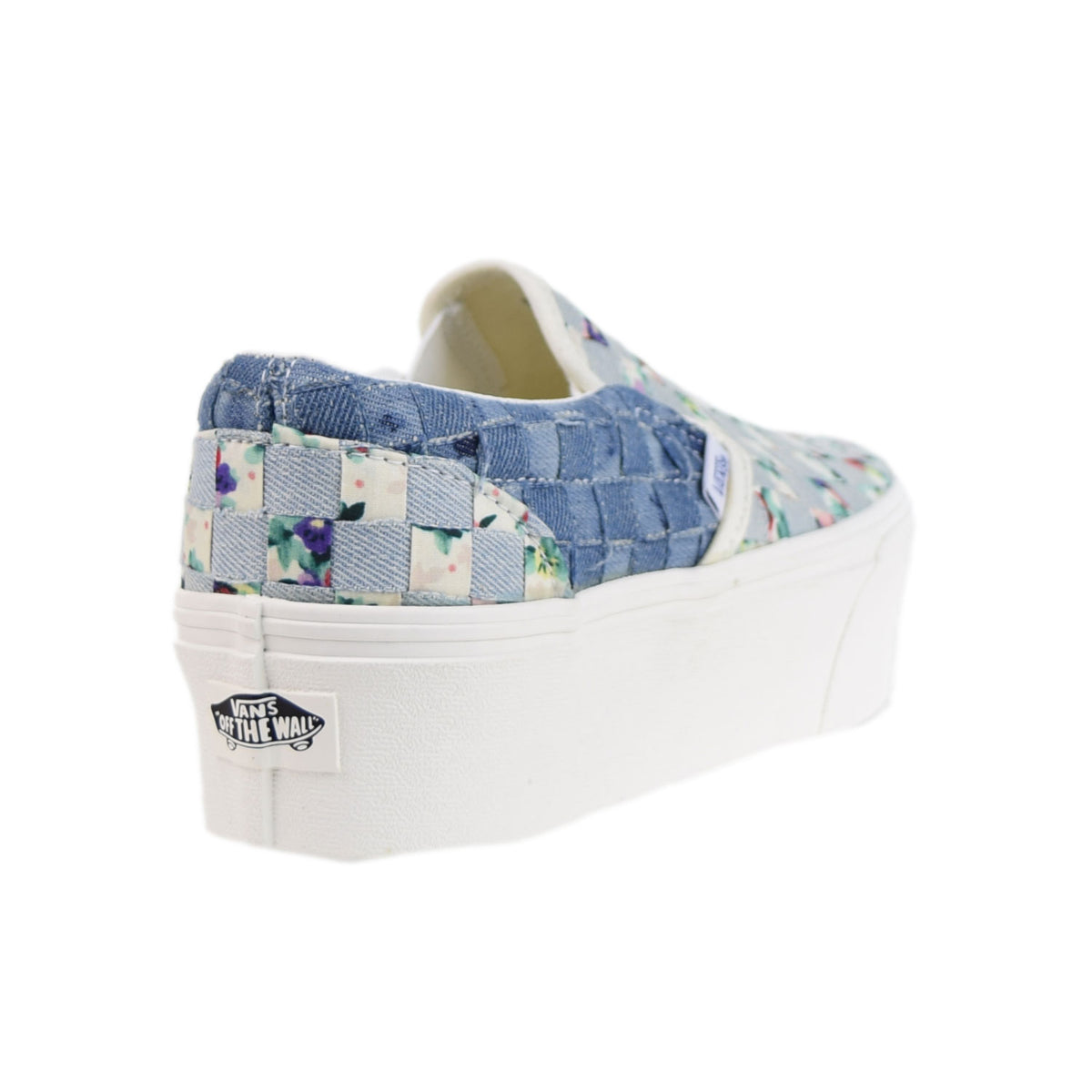 Vans Woven Classic Slip-On Stackform Men's Shoes Denim-Floral