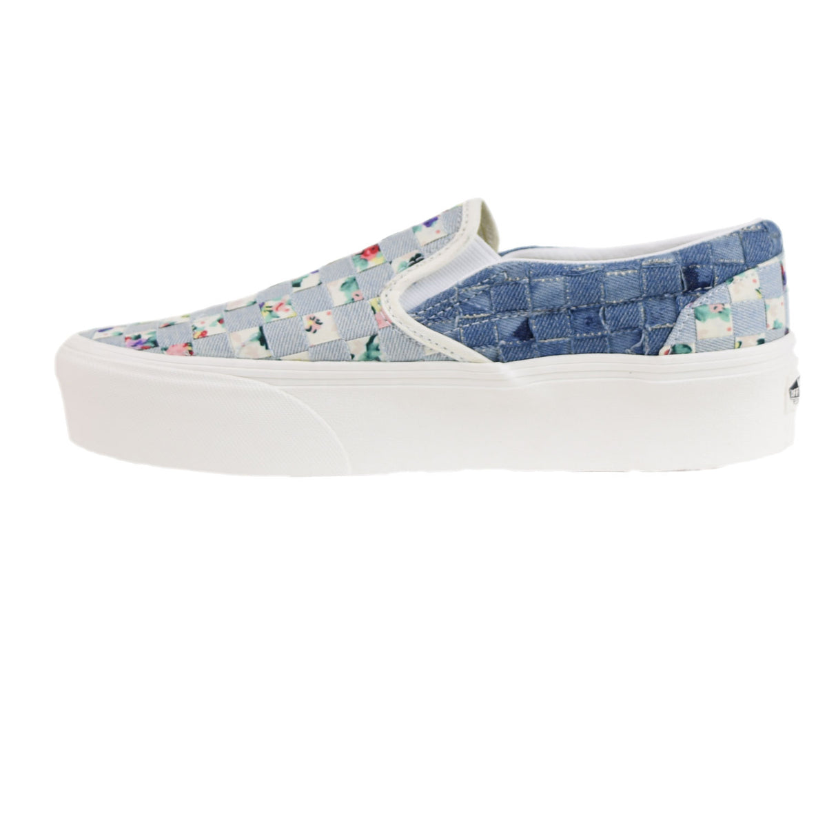Vans Woven Classic Slip-On Stackform Men's Shoes Denim-Floral