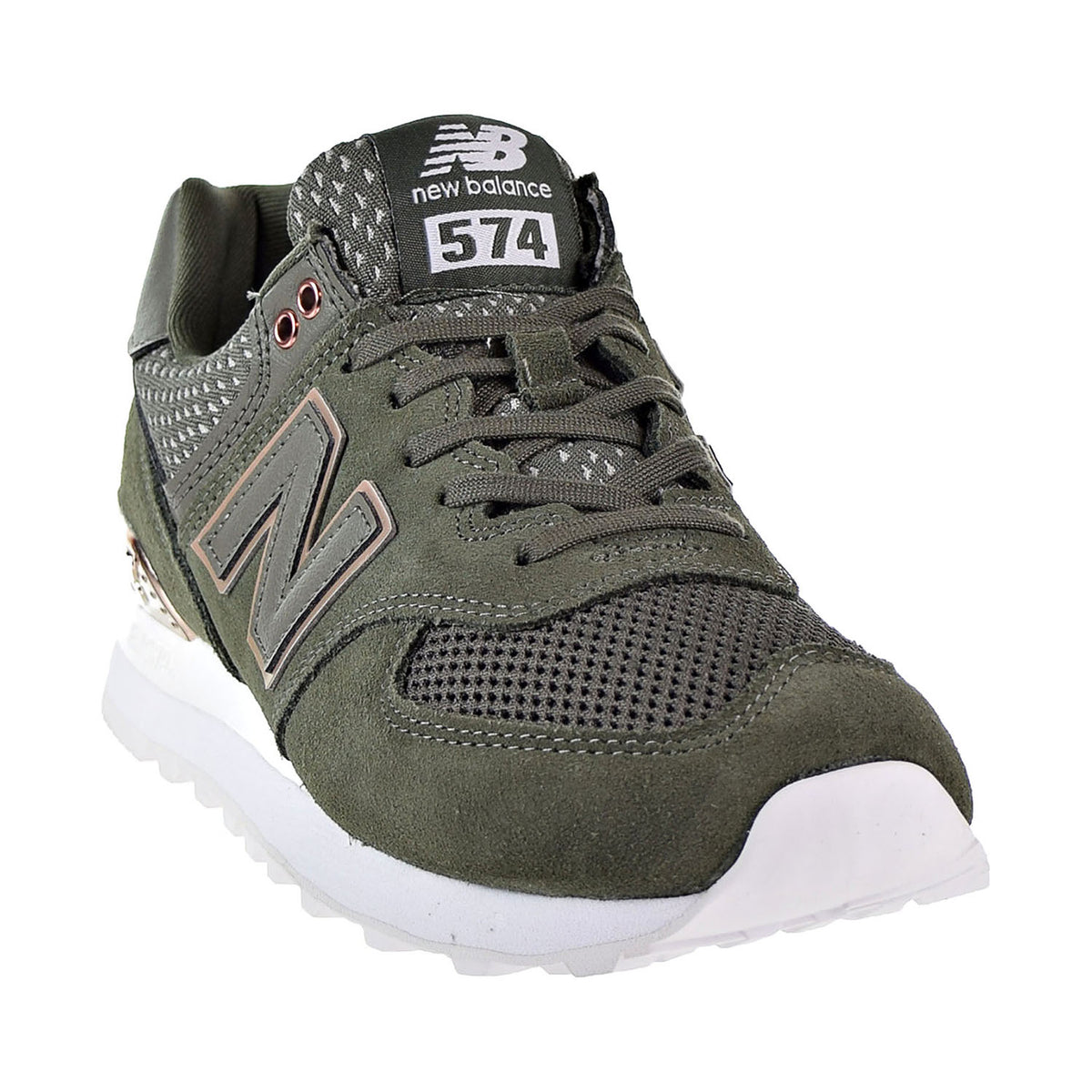 New Balance 574 All Day Rose Womens's Shoes Olive