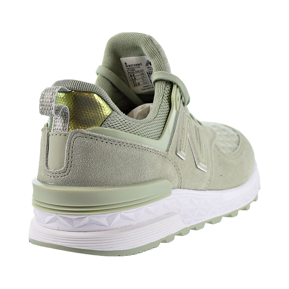 New Balance 574 Women's Shoes Silver Mint