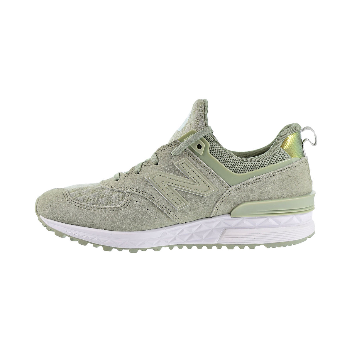 New Balance 574 Women's Shoes Silver Mint