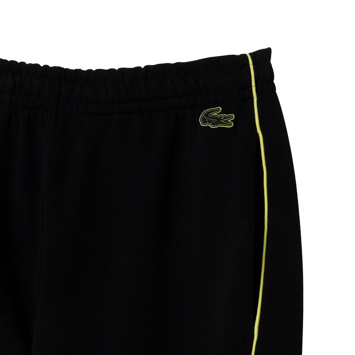 Lacoste Embroidered Regular Fit Men's Track Pants Black-Flash Yellow