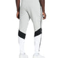 Lacoste Signature Striped Colorblock Men's Fleece Pants Grey Chine-Black-White